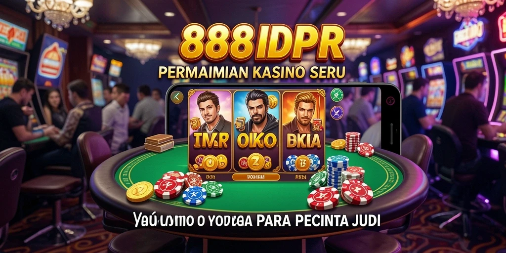Tampilan utama gameplay Kasino di 888IDR dengan beragam permainan.