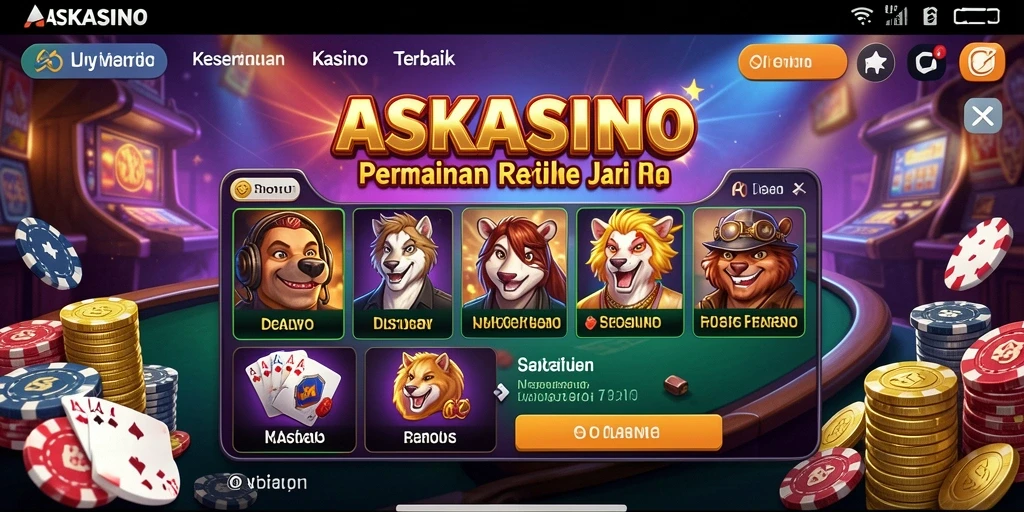 Screenshot gameplay yang mendebarkan dari ASKASINO.