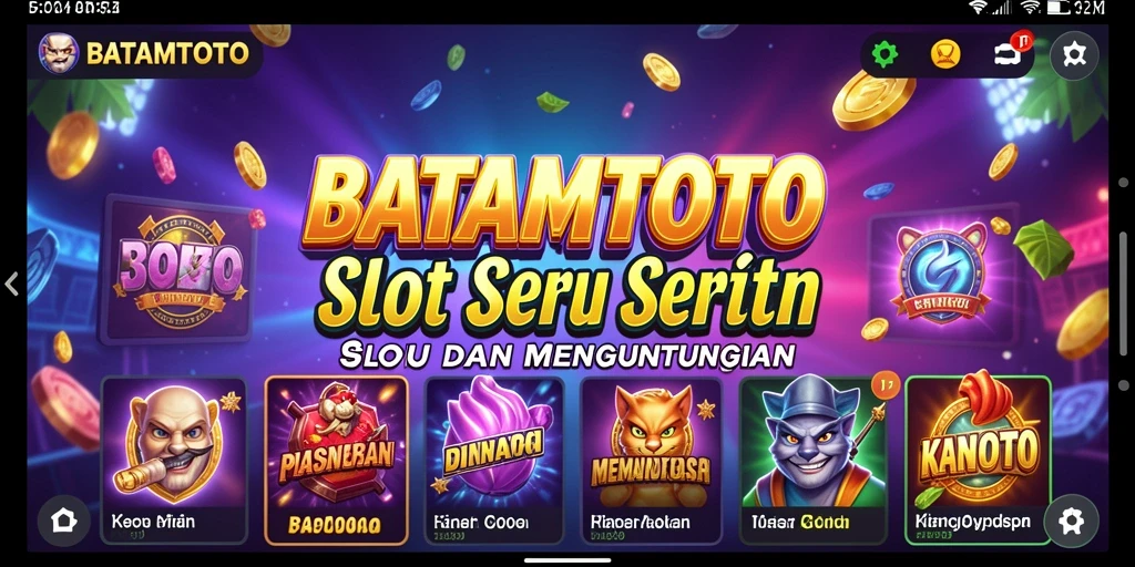 Tampilan gameplay seru dan mendebarkan di BATAMTOTO Slot.