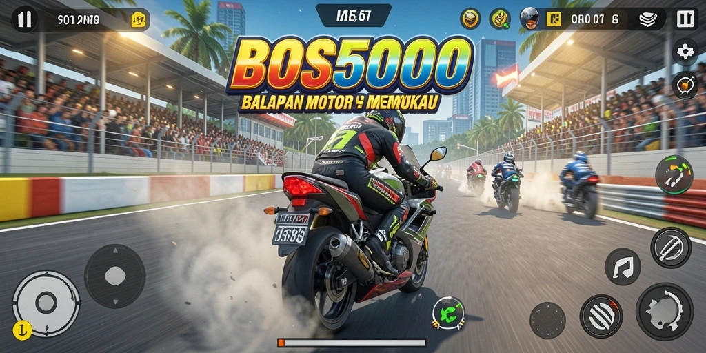 Gameplay balapan motor yang seru dan mendebarkan