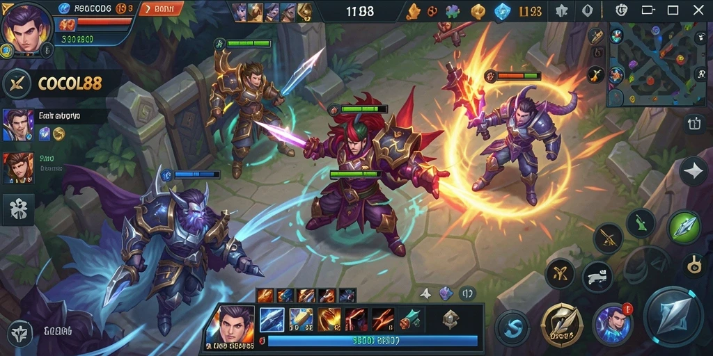 Tangkapan layar gameplay COCOL88 dengan aksi seru di arena pertarungan.