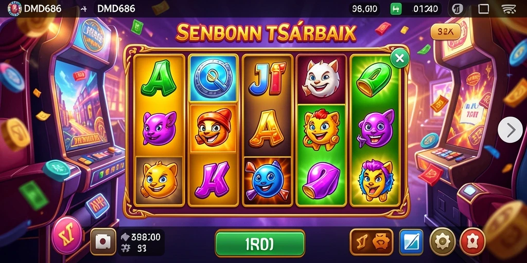 Tampilan menakjubkan dari gameplay DMD686 dengan efek visual yang memukau.