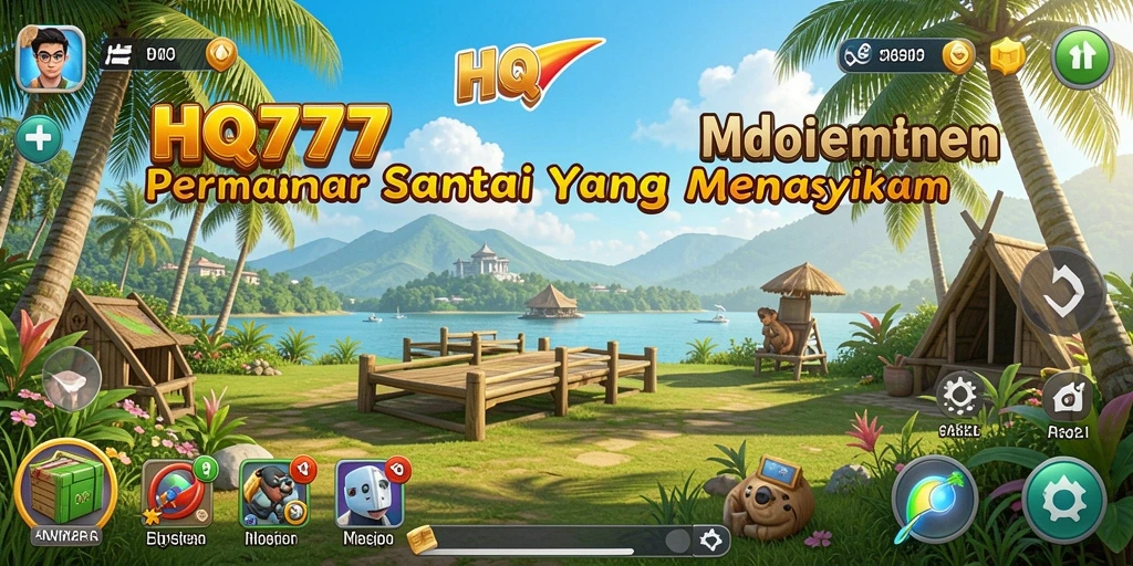 Tampilan gameplay HQ777 yang cerah dan menarik.