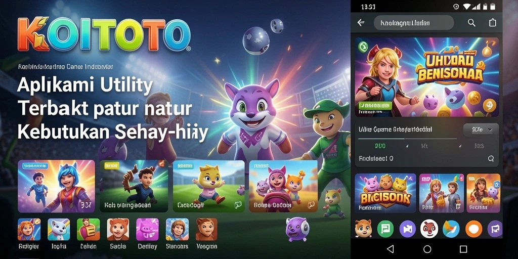 Tampilan antarmuka KOITOTO dengan berbagai fitur Utility.
