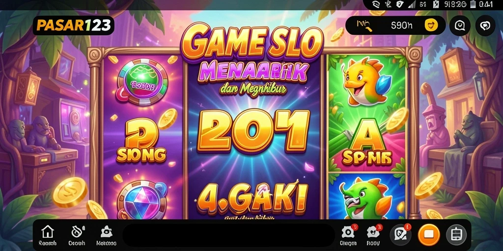 Screenshot gameplay PASAR123 yang menunjukkan aksi slot seru.