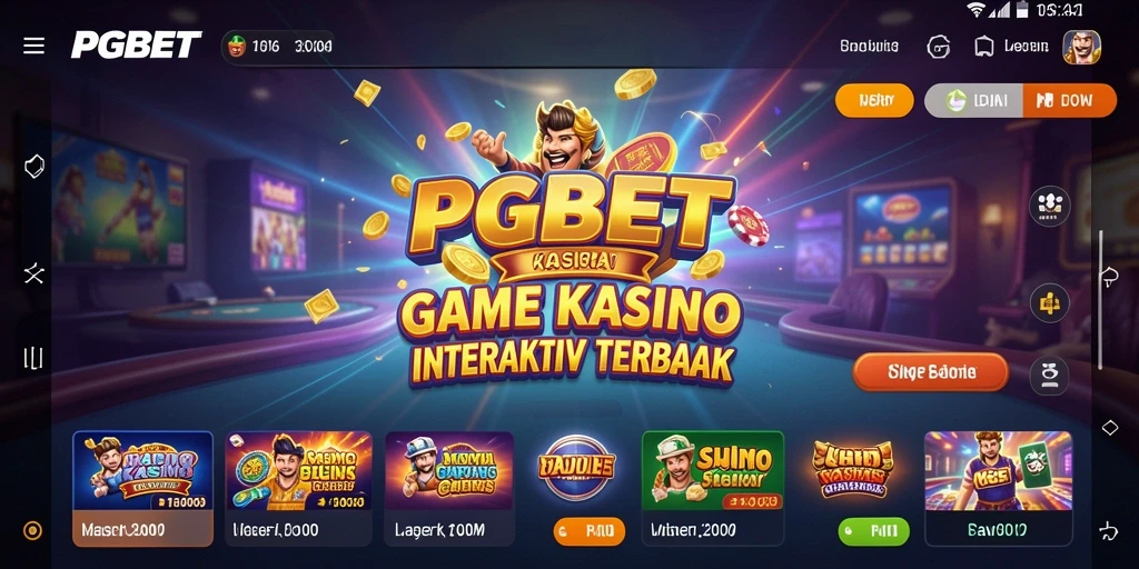 Screenshot permainan Kasino interaktif PGBET yang menarik dan penuh warna.