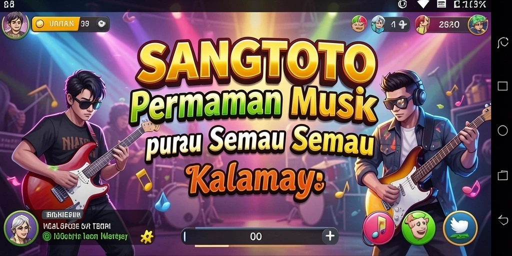 Tampilan gameplay seru bermain musik di SANGTOTO