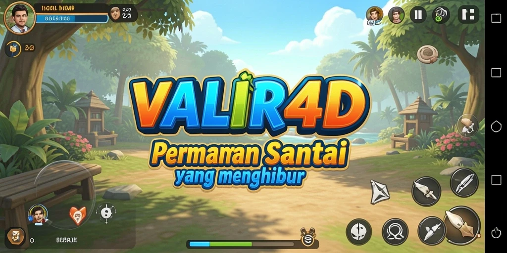 Screenshot dari gameplay VALIR4D yang menunjukkan keseruan permainan Casual.